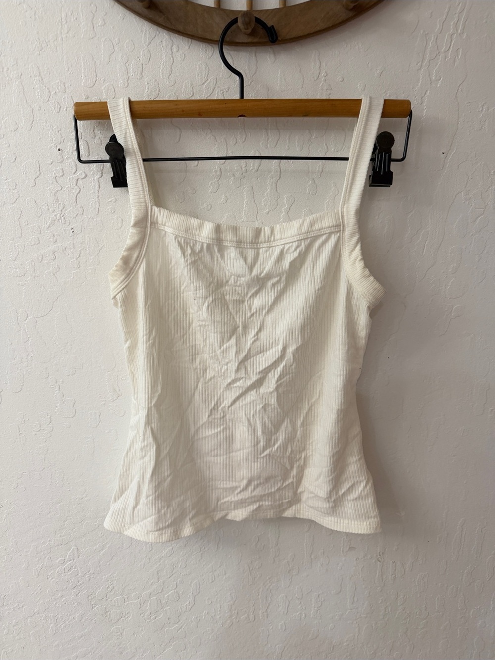 Reformation White Large Ribbed Tank - Picture 1 of 4